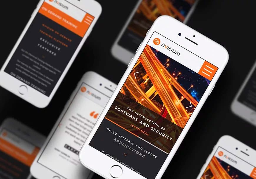 nVisium mobile web design