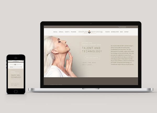 Deschutes Dermatology web design