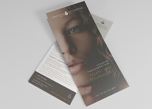 Savy-Case-Studies-Deschutes-Dermatology-rack-card Deschutes Dermatology rack card