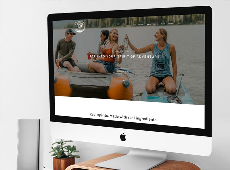 Crater Lake Spirits web design